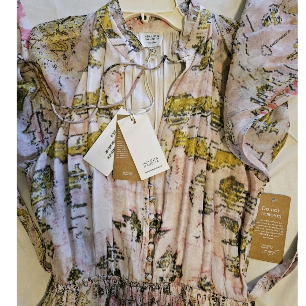 HEMANT & NANDITA Maya Patterned Women's Romper - Picture 11 of 17